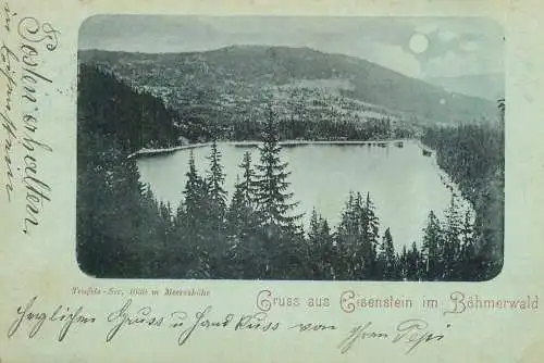 Postcard Germany Eisenstein im Bohmerwald