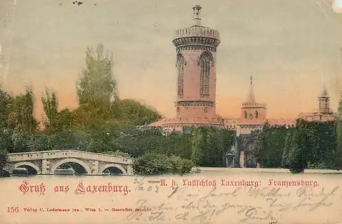 Postcard Austria Laxenburg Framensburg
