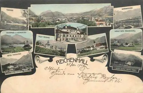 Postcard Germany Reichenhall 1906