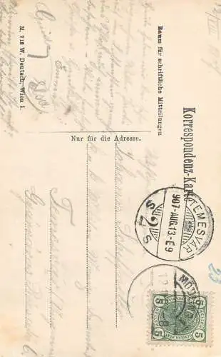 Postcard Liechtenstein Modling veste