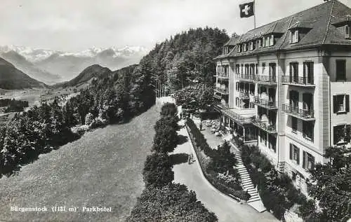 Switzerland postcard Burgenstock Parkhotel