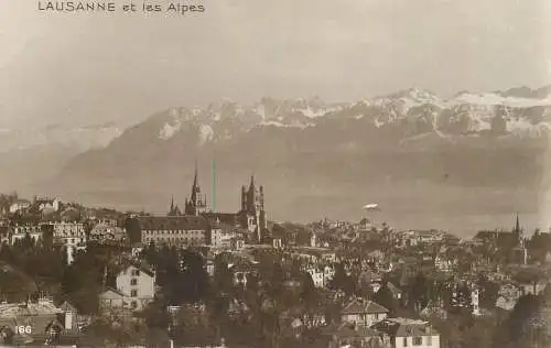 Switzerland postcard Lausanne et les Alpes
