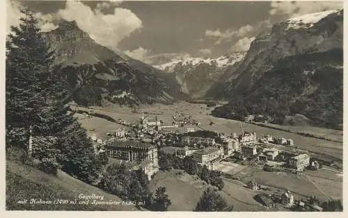 Switzerland postcard Engelberg mit Kahnen und Spannorter
