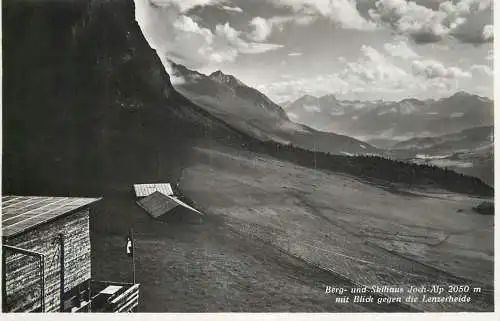 Switzerland postcard Berg und Skihaus Joch Alp