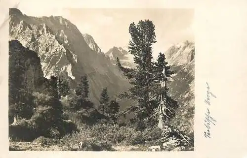 Switzerland postcard mountain scene