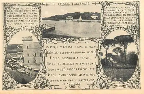 Italy postcard il taglio della Falce