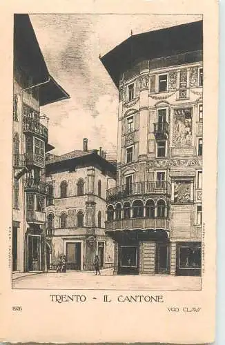 Italy postcard Trento il Cantone
