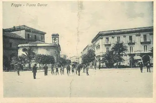 Italy postcard Foggia piazza Cavour