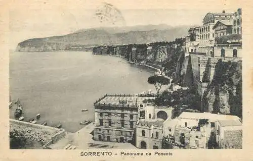 Italy postcard Sorrento panorama da Ponente