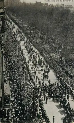 British royalty funeral parade procession for King Edward VII