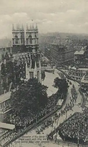 British royalty coronation parade procession coronation of king George V
