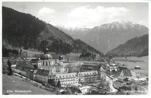 Germany postcard Ettal Klosterkirche