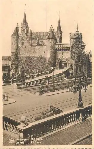 Belgium postcard Antwerp castle