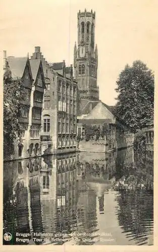 Belgium postcard Bruxelles quai de Rosaire