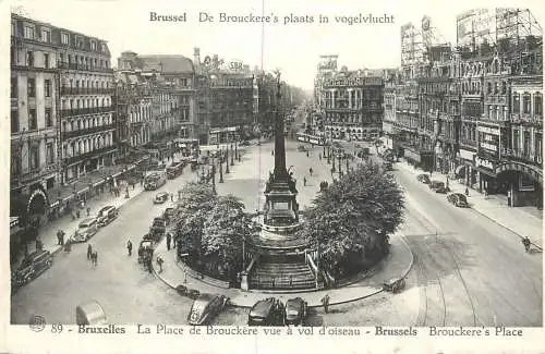 Belgium postcard Bruxelles la place de Brouckere