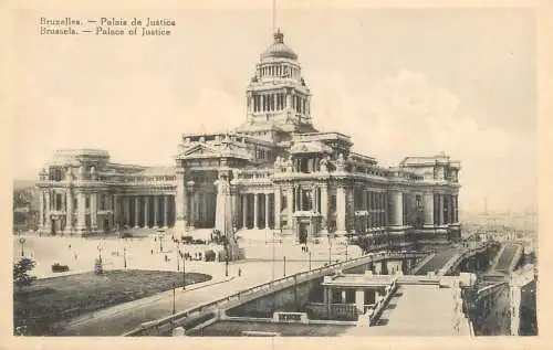 Belgium postcard Bruxelles justice palace