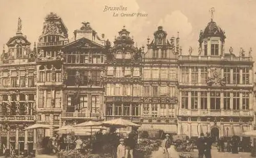 Belgium postcard Bruxelles la grand palace