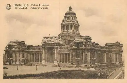Belgium postcard Bruxelles palace of justice