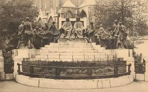 Belgium postcard Gand Van Eyck monument