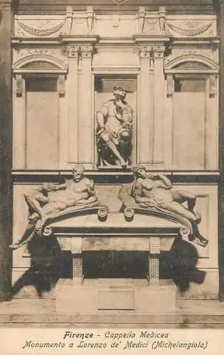 Italy postcard Florence Medici chapel