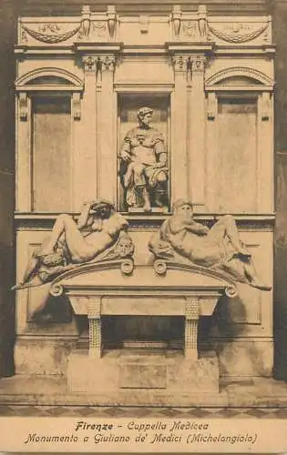 Italy postcard Florence Medici chapel