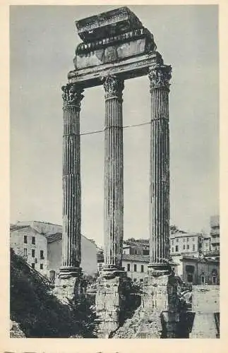 Italy postcard Rome roman forum