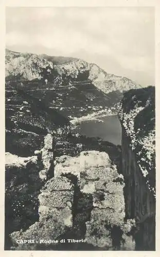 Italy postcard Capri rovine di TIberio