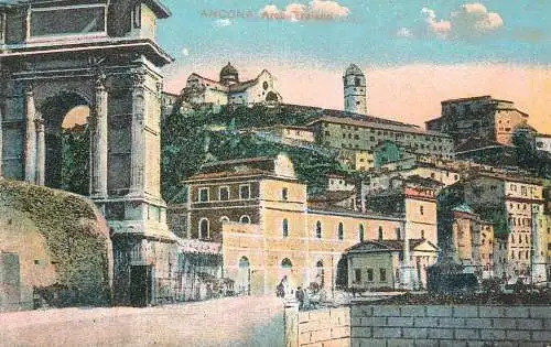 Italy postcard Ancona arco traiano