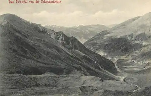 Italy postcard das Sutdental von der Schaubachhutte