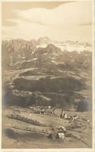 Italy postcard aerial view of village scene