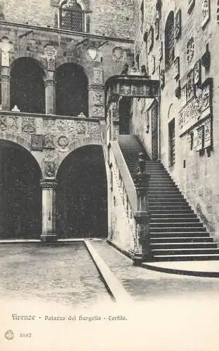 Italy postcard Florence palazzo del Bargeloo