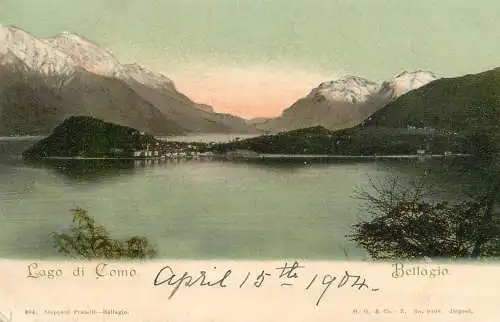 Italy postcard Lago di Como