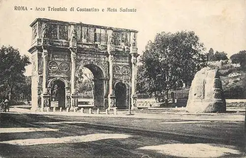 Italy postcard Rome Constantin arch