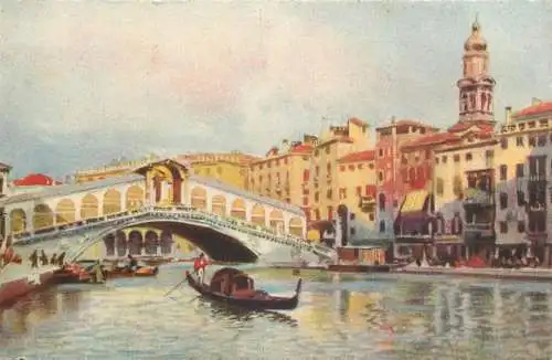 Italy postcard Venice Ponte di Rialto