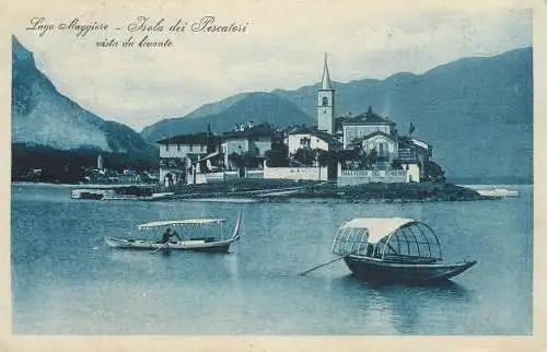 Italy postcard Lago Maggiore Isola des Pescatori