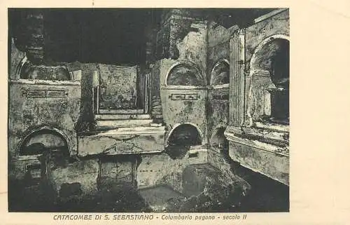 Italy postcard catacombe di S. Sebastiano