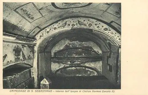 Italy postcard catacombe di S. Sebastiano