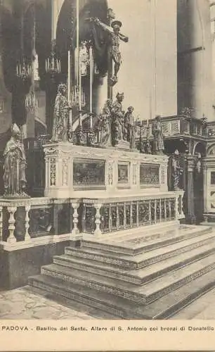 Italy  postcard Padova basilica del Santo