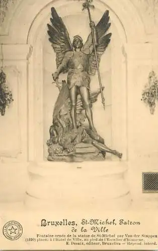 Belgium postcard Bruxelles St. Michel