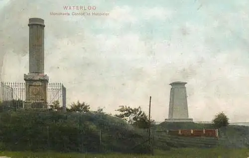 Belgium postcard Waterloo Gordon monument