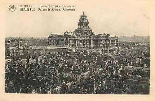 Belgium postcard Bruxelles Palace of justice