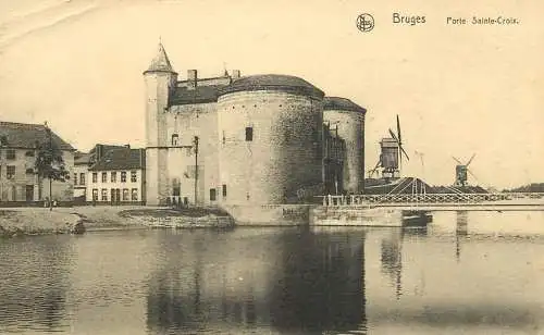 Belgium postcard Brugge Porte Sainte Croix