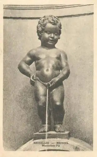 Belgium postcard Bruxelles manneken pis