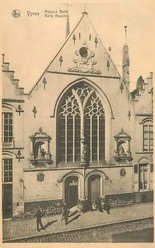 Belgium postcard Ypres hospice belle