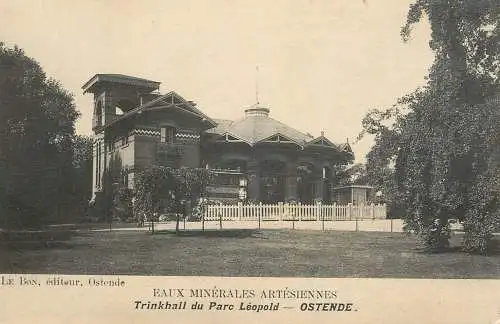 Belgium postcard Oostende trinkhall du Parc Leopold