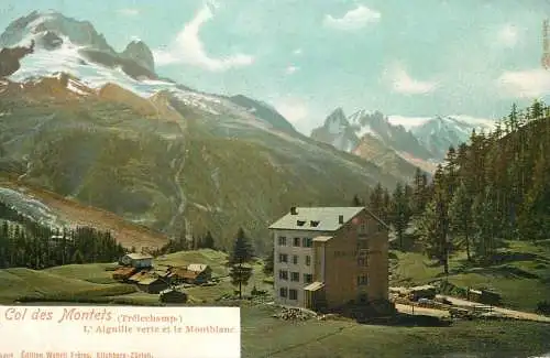 Switzerland postcard Col des Montets