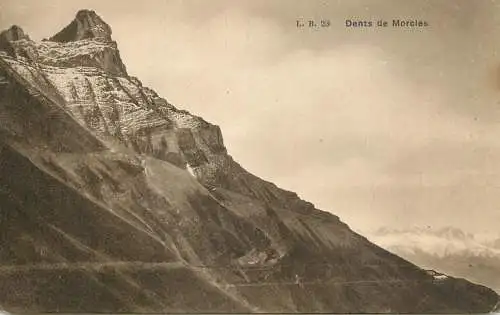 Switzerland postcard Dents de Morcies