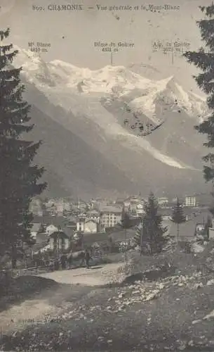 Switzerland postcard Chamonix Mont Blanc