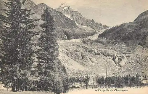 Switzerland postcard l'Argentieres le glacier