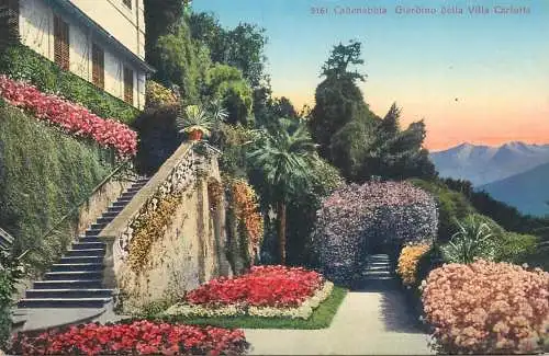 Switzerland postcard Cadenabbia Giardino della Villa Carlotta